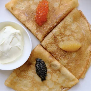 Блины с тремя видами икры