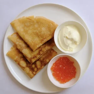 Блины с красной икрой