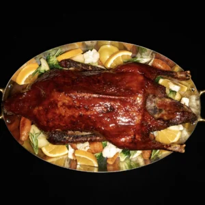 Запечёная фермерская утка с овощами